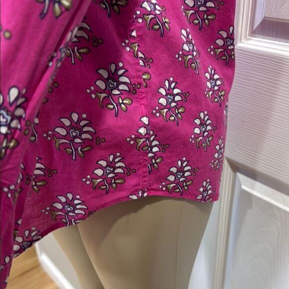 TALBOTS PINK FLORAL SHIRT - Picture 4 of 9